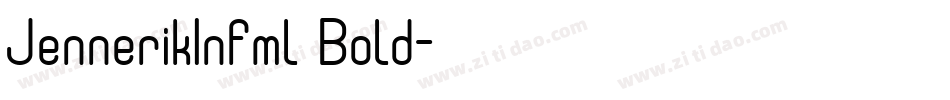 JennerikInfml Bold字体转换
